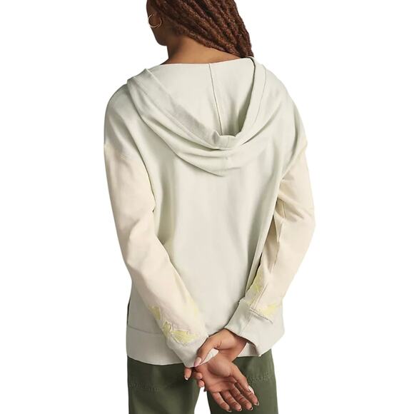 Daily Practice by Anthropologie Women's Oversized V-Neck Hoodie Gray Size Medium - Picture 4 of 12